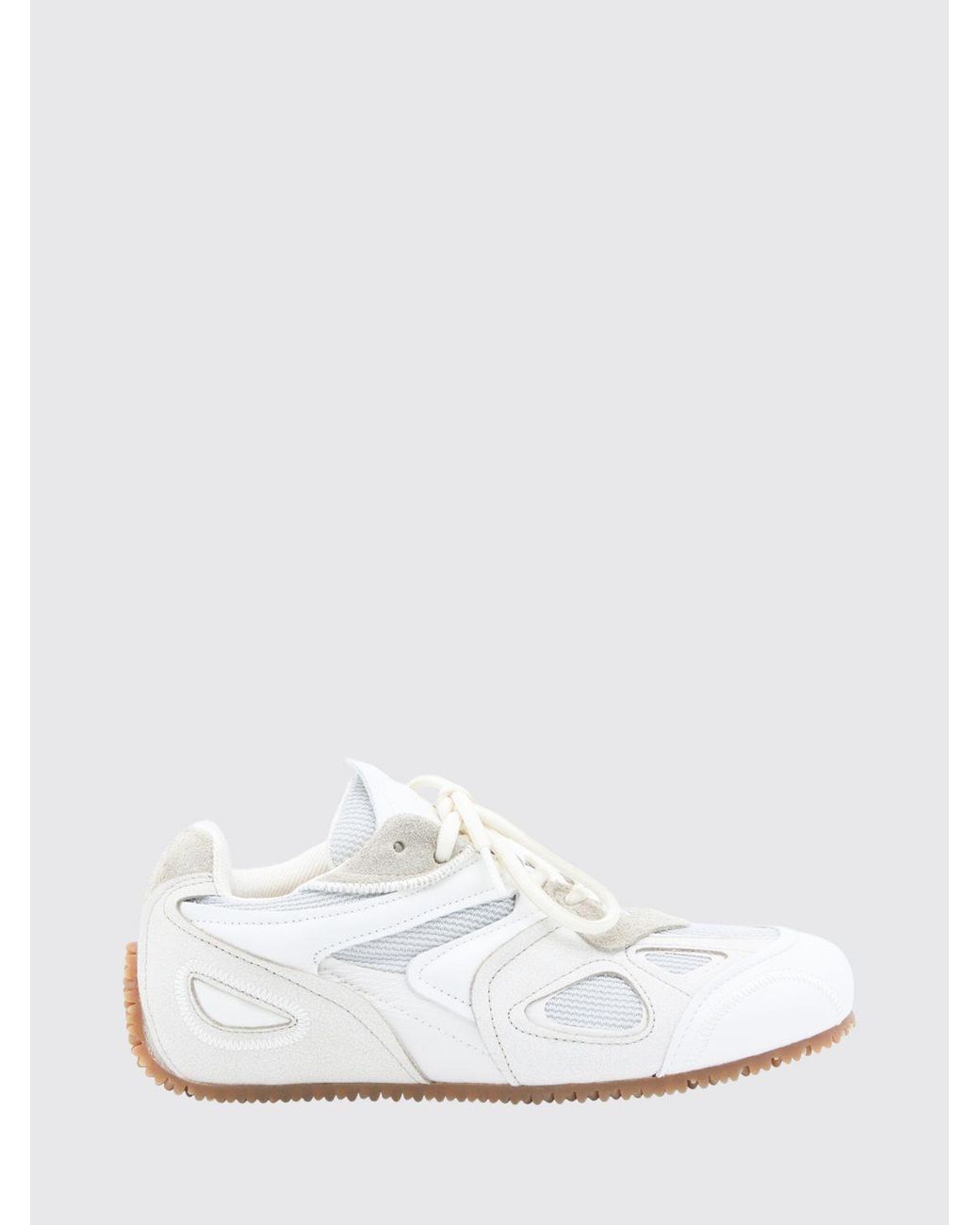 Axel Arigato White Slow Runner Leather And Mesh Sneakers With Round Toe