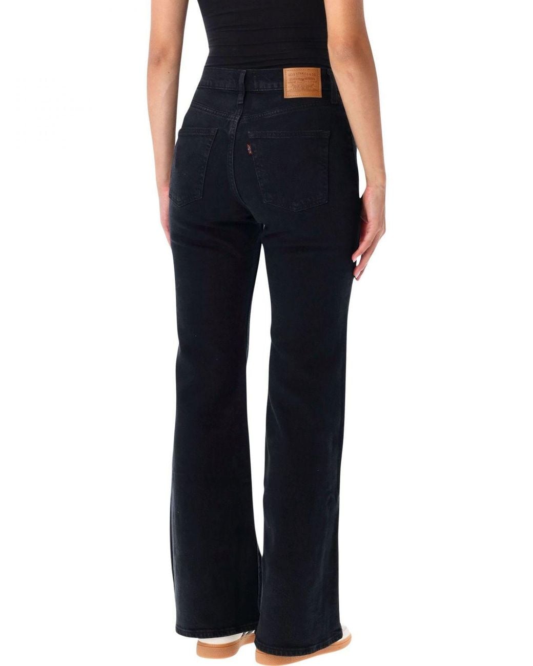 Levi's Blue Ribcage High-Waisted Flared Jeans