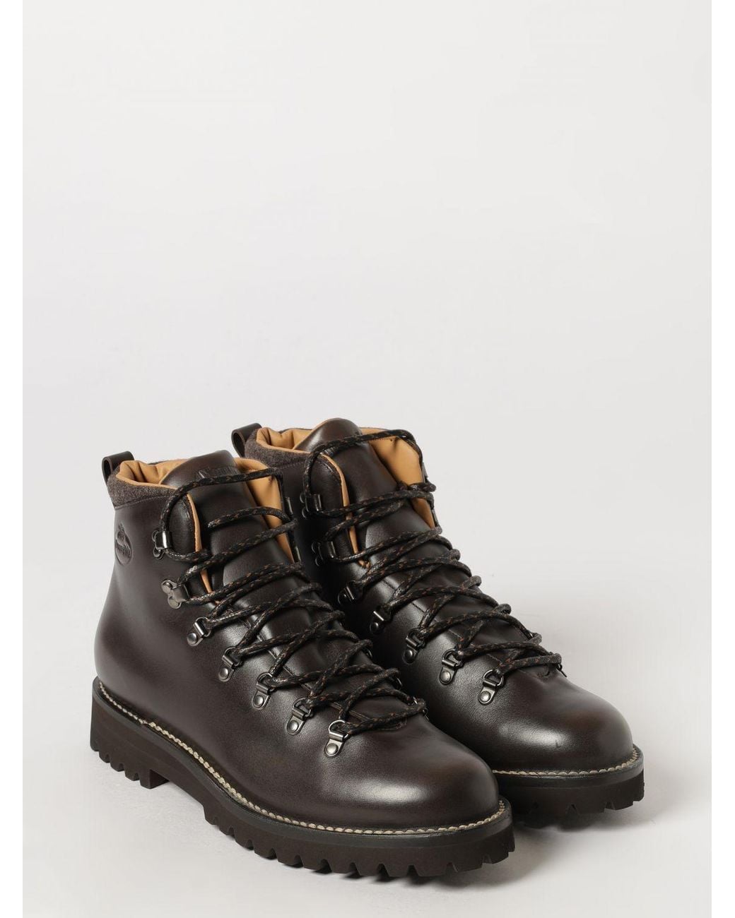 Church's Black Lace-Up Calfskin Ankle Boots Church\'s With Notched Sole for men