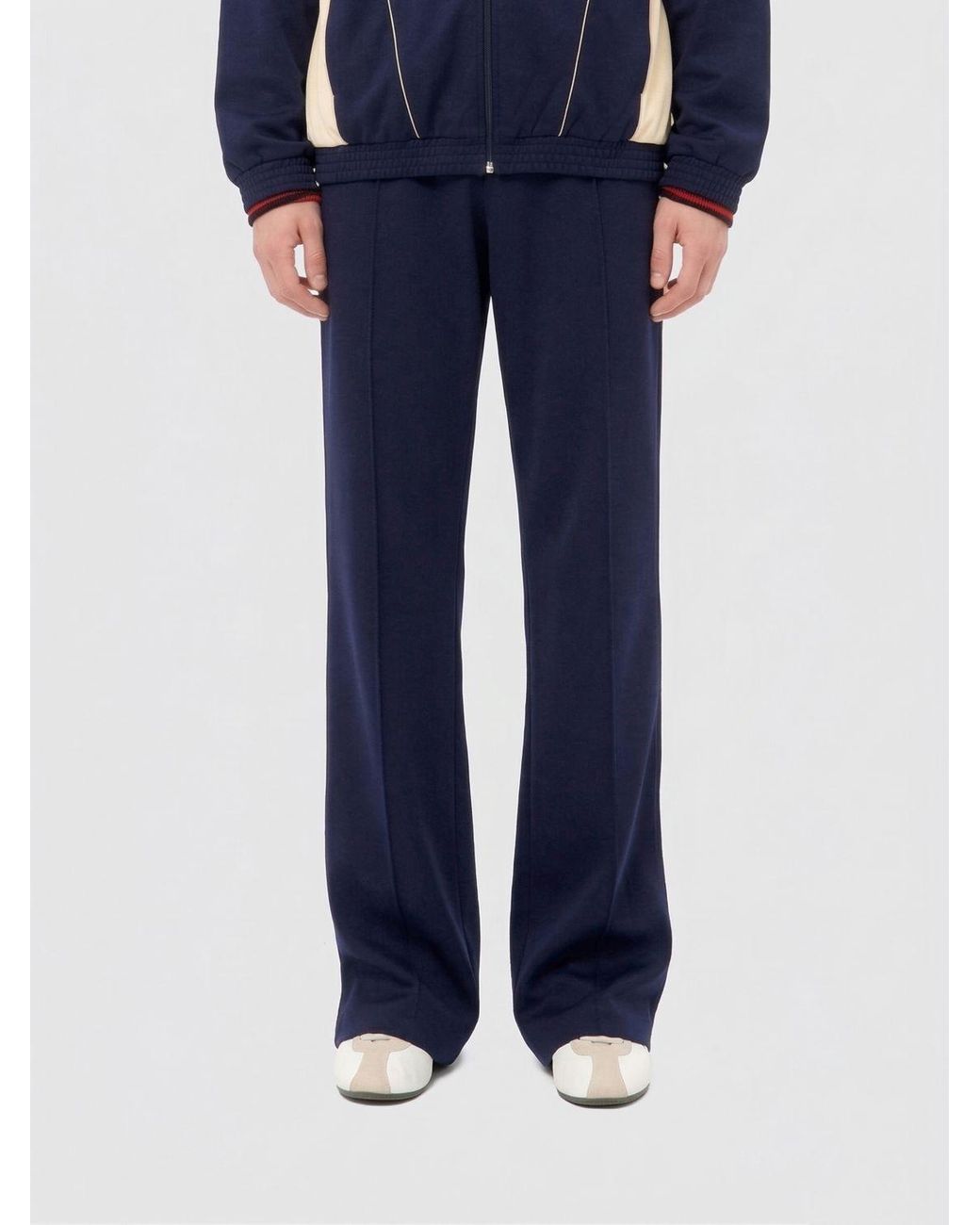 Valentino Blue Cotton Blend Jogging Pants for men