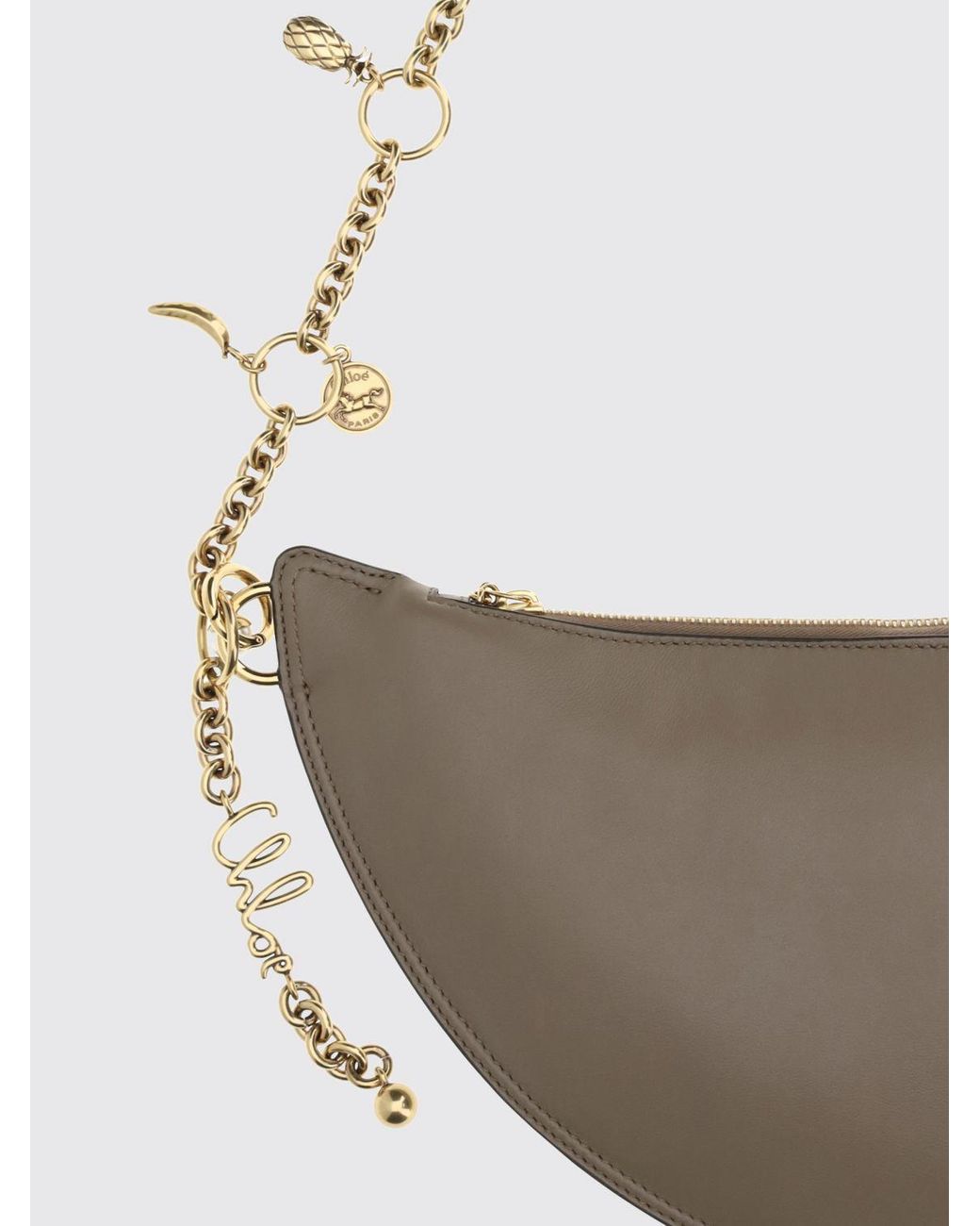 Chloé White Icons Schultertasche Mit Kettenriemen