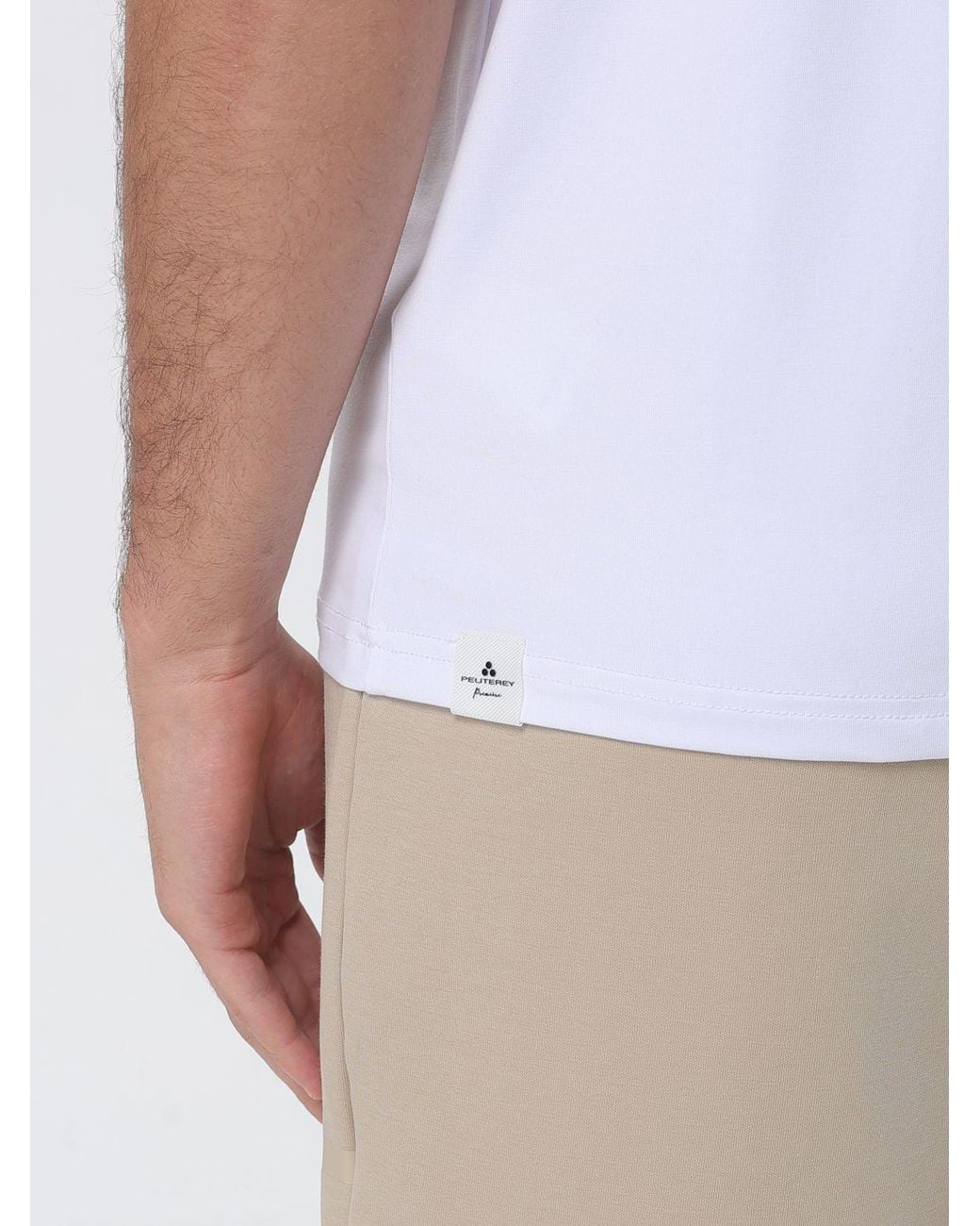 Peuterey White Cotton Blend T-Shirt for men