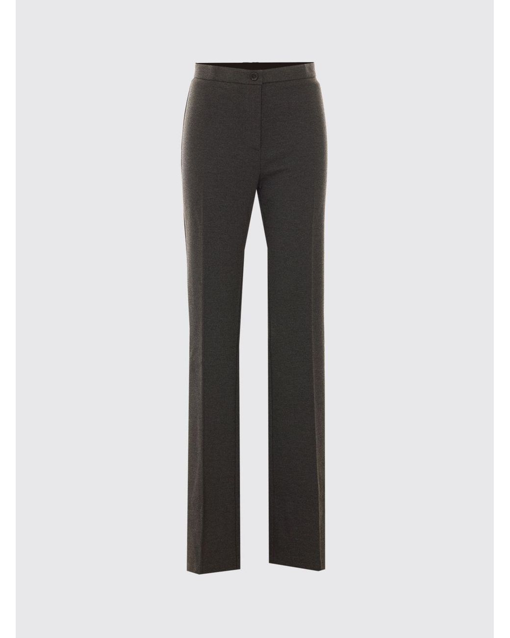 Pinko Black Hulka Flared Crêpe Mid-Rise Trousers