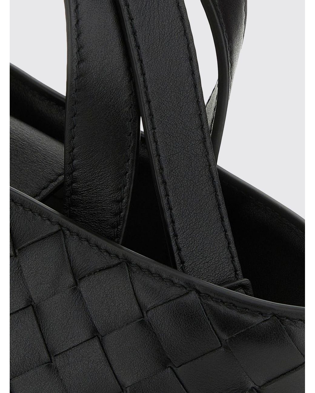 Bottega Veneta Black Intrecciato Woven Calfskin Leather Laptop Bag for men