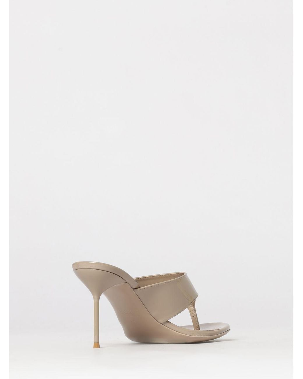 Paris Texas Natural Lidia Patent Leather Mules