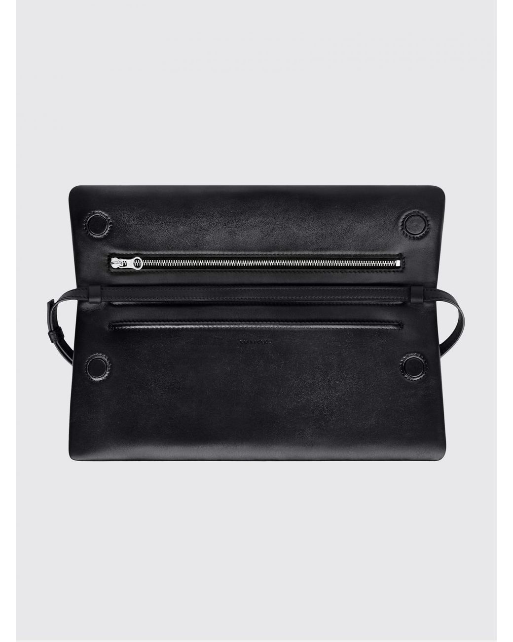 Courreges Black CourrÈ Ges Cuff Leather Bag