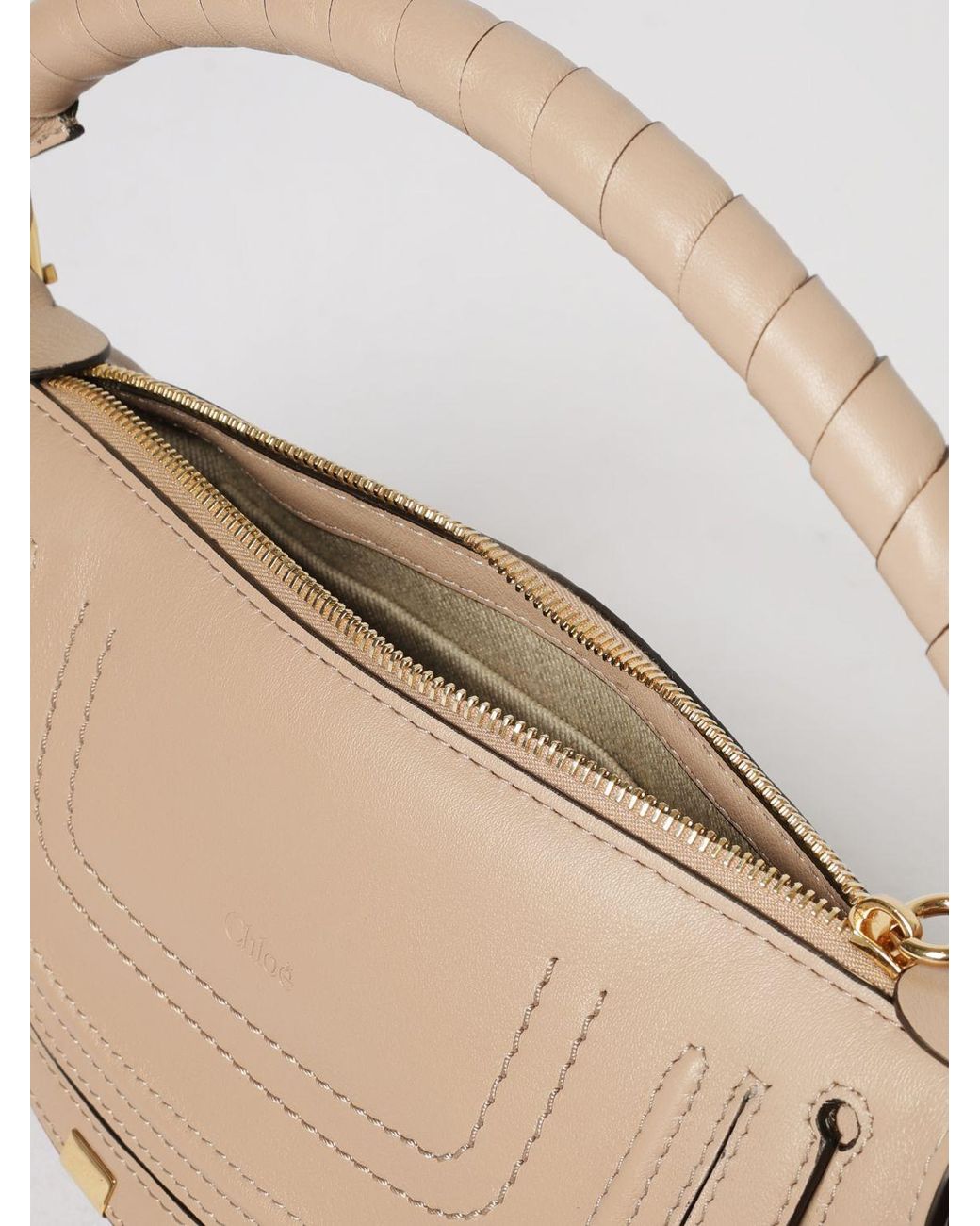 Chloé Natural Chlo&Eacute Marcie Small Ledertasche