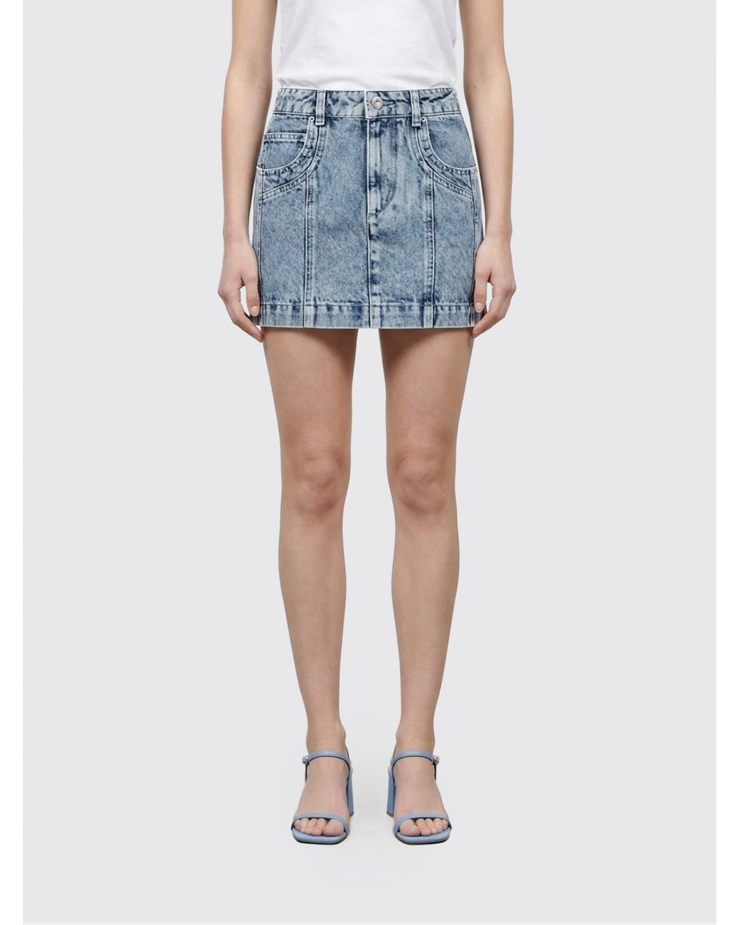 Isabel Marant Blue Denim Mini Skirt