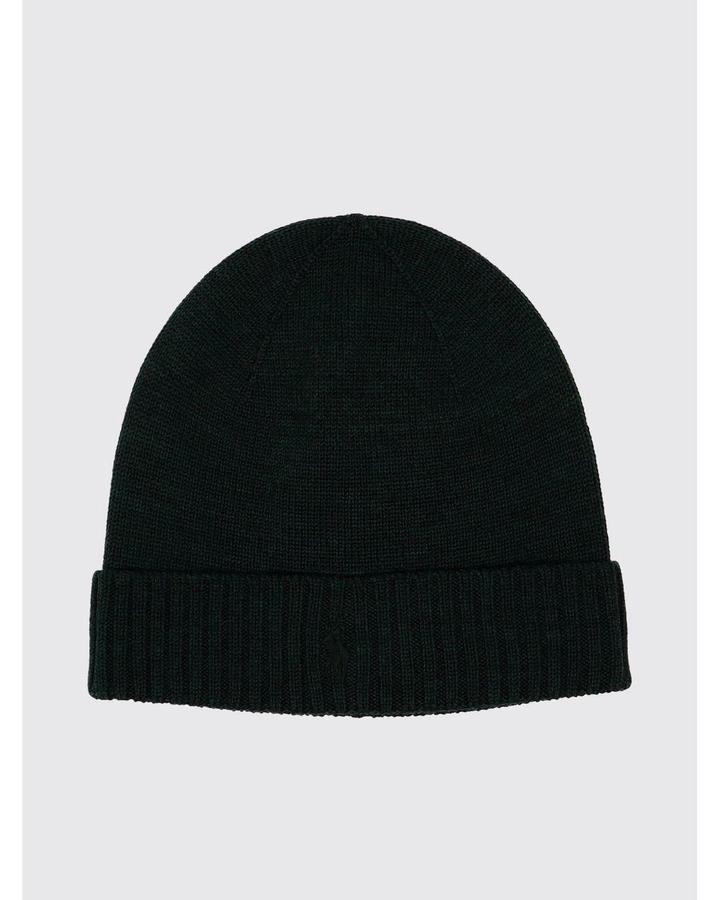 Polo Ralph Lauren Black Embroidered Pony Wool Beanie for men