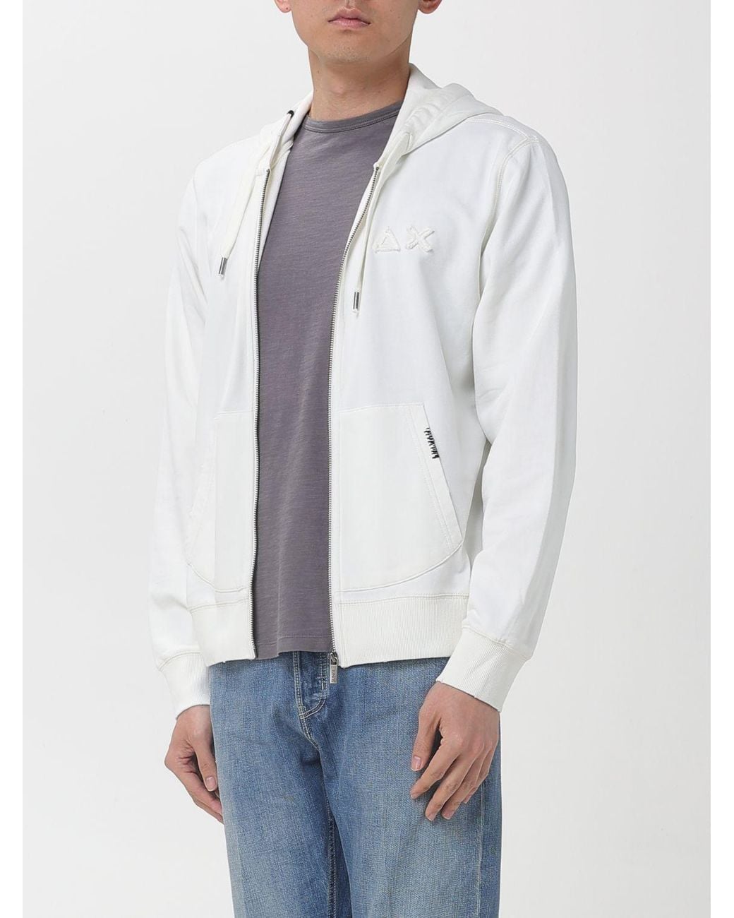 Sun 68 Sweatshirt Herren in White für Herren