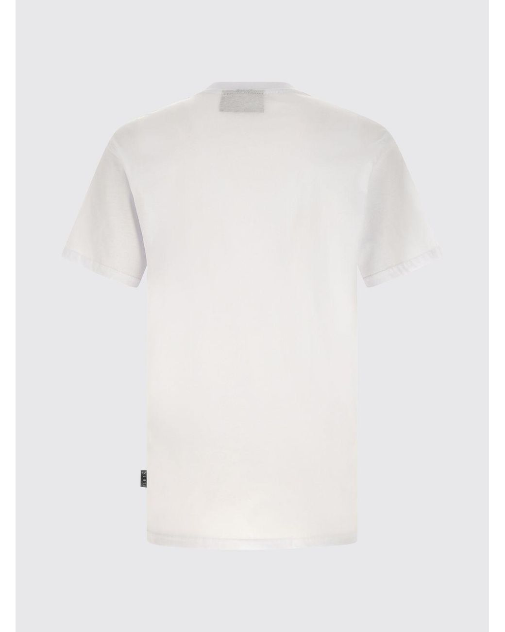 Philipp Plein White Cotton T-Shirt With Logo for men