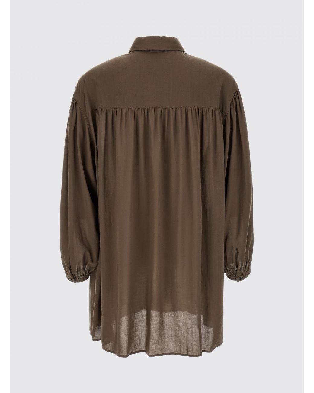 Yohji Yamamoto Brown Long-Sleeved Shirt for men