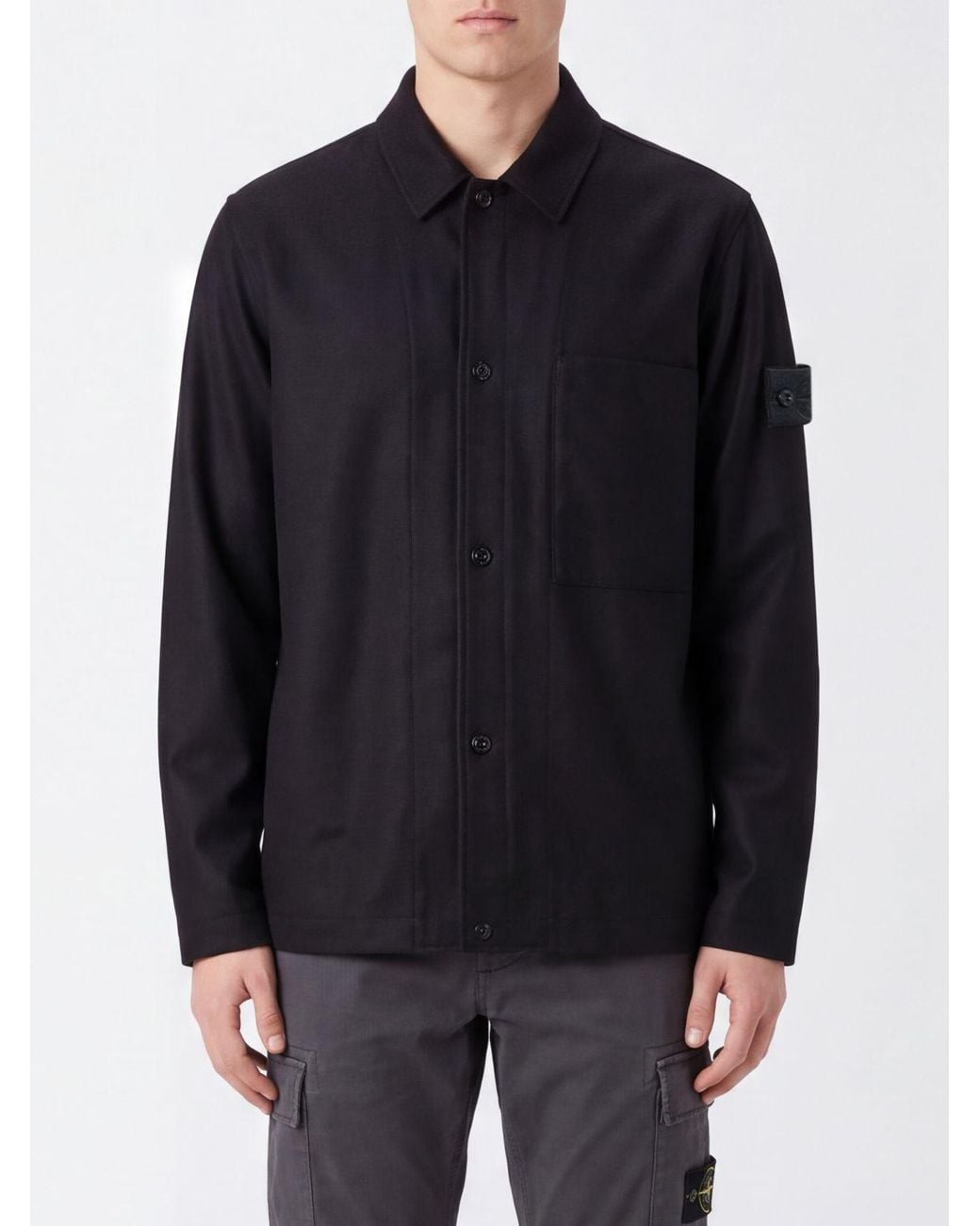 Stone Island Blue Shirt for men