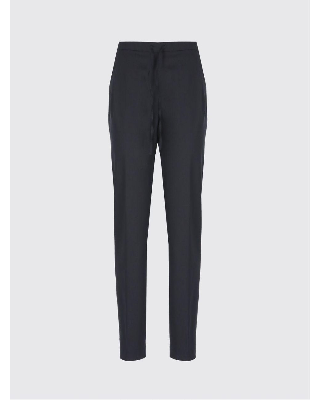 Fabiana Filippi Black Virgin Wool Blend Slim Fit Trousers