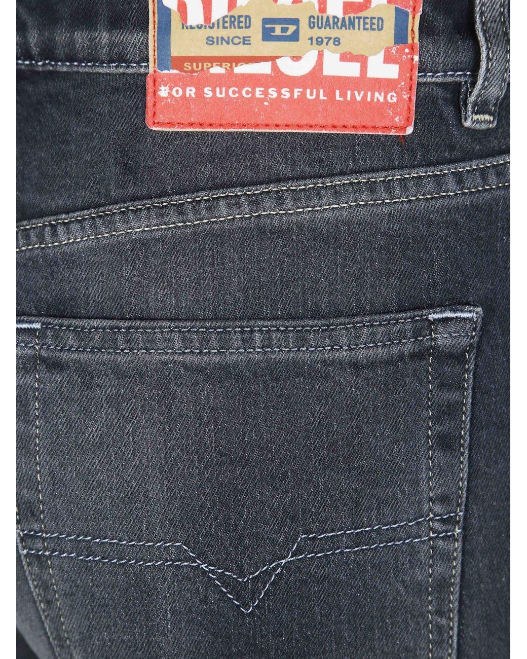 DIESEL Blue 1971 D-Sent Mid-Rise Slim Fit Jeans