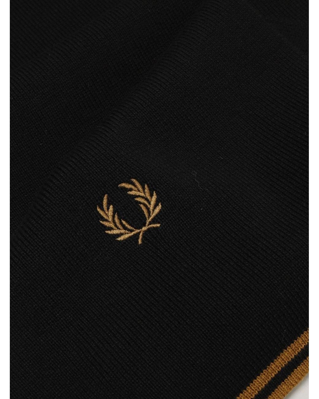 Sciarpa di Fred Perry in Black da Uomo