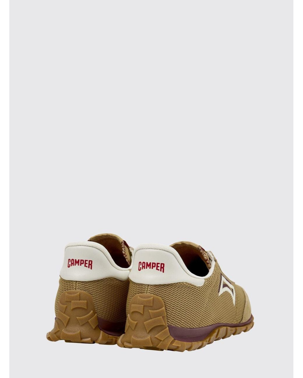 Camper Brown Drift Walk Recycled Polyester And Leather Sneakers