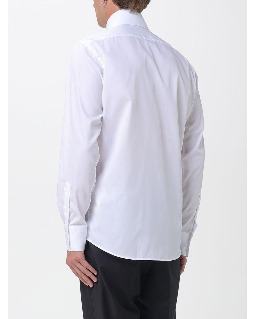 Karl Lagerfeld White Classic Cotton Shirt for men