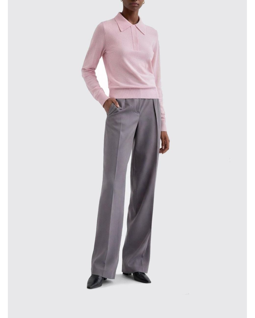 Jil Sander Gray Wool Pants