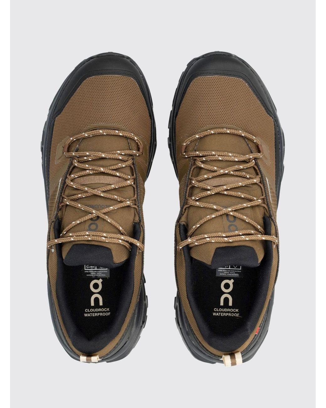 On Shoes White Cloudrock Low Waterproof Trainers for men