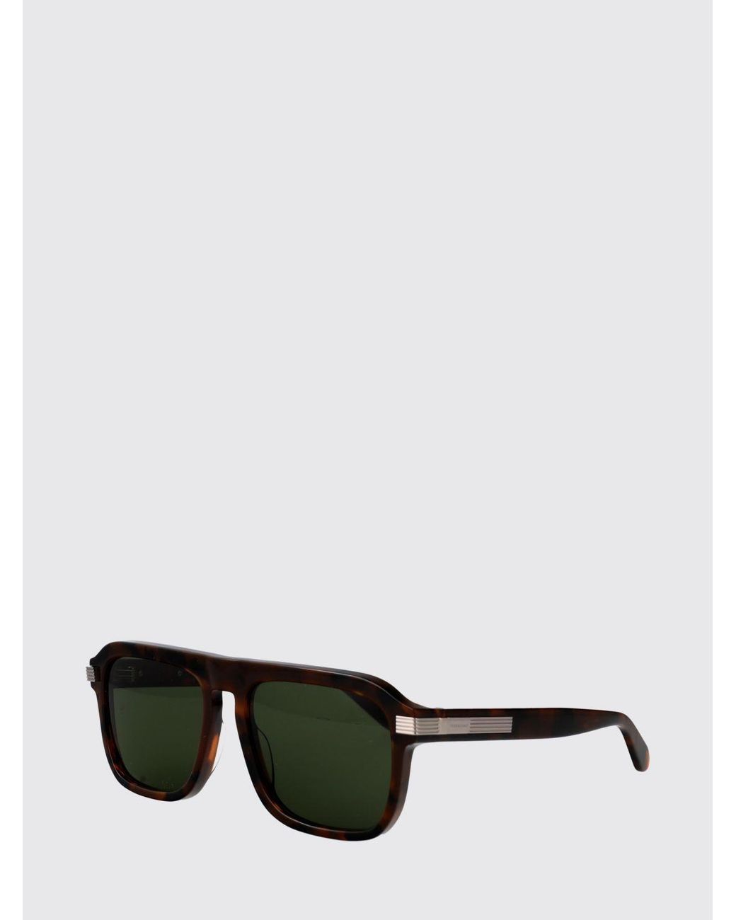 Ferragamo Brown Rectangular Aviator Sunglasses for men