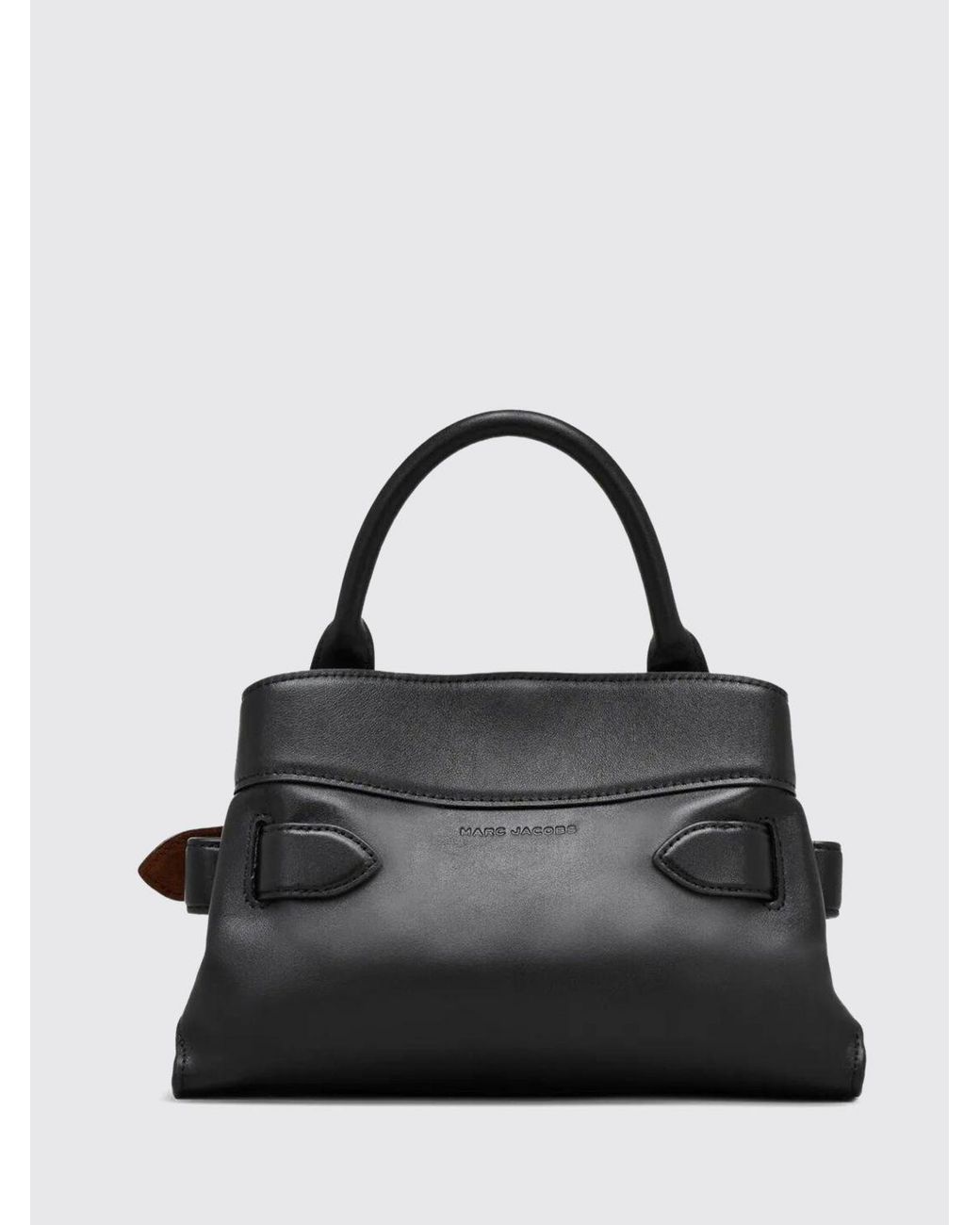 Marc Jacobs Black The Small Tote Bag Leather Handbag With Double J Logo