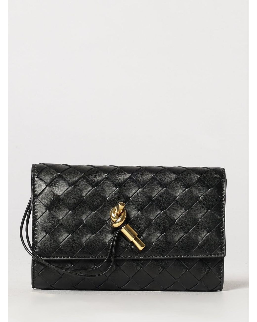 Bottega Veneta Black Andiamo Mini Handbag