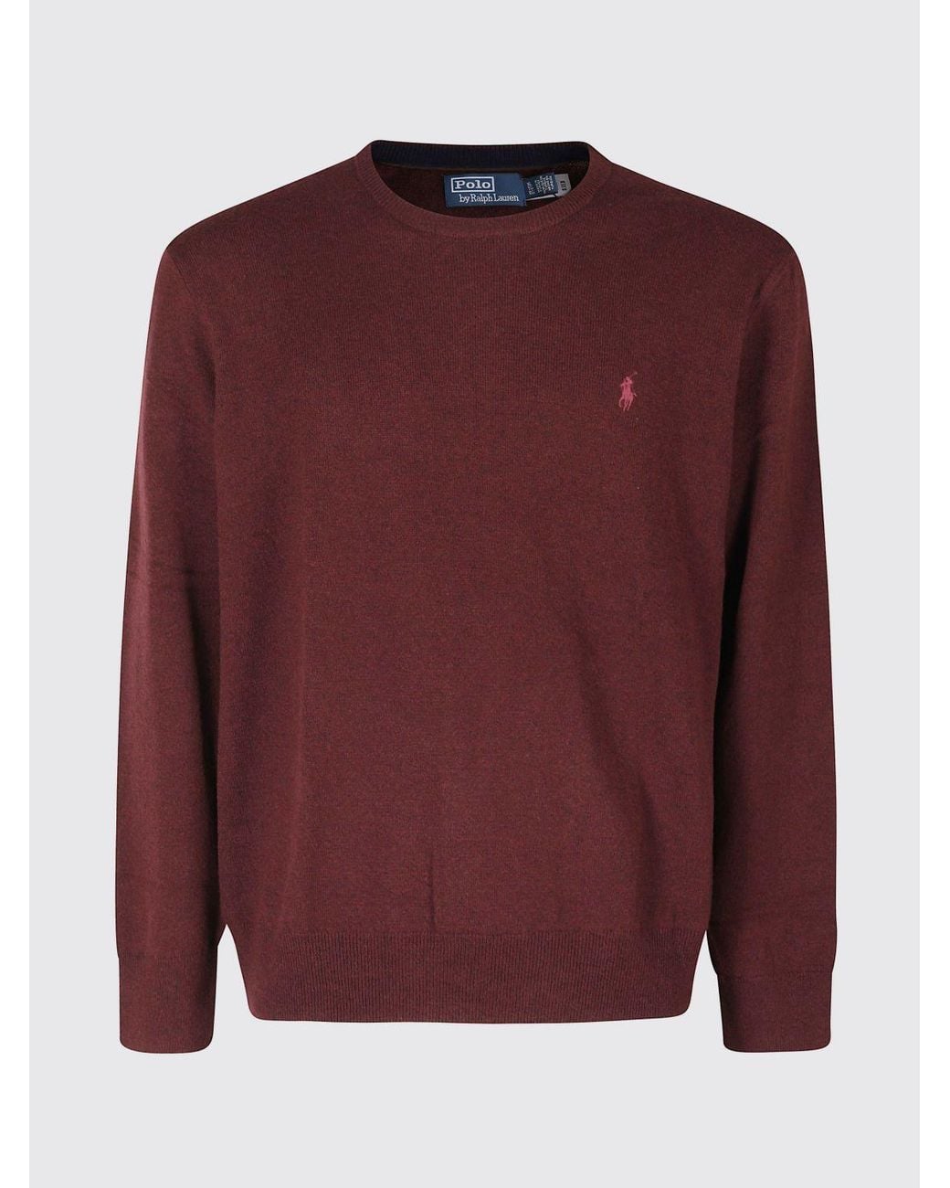 Polo Ralph Lauren Wool Crewneck Jumper With Embroidered Pony Logo for men