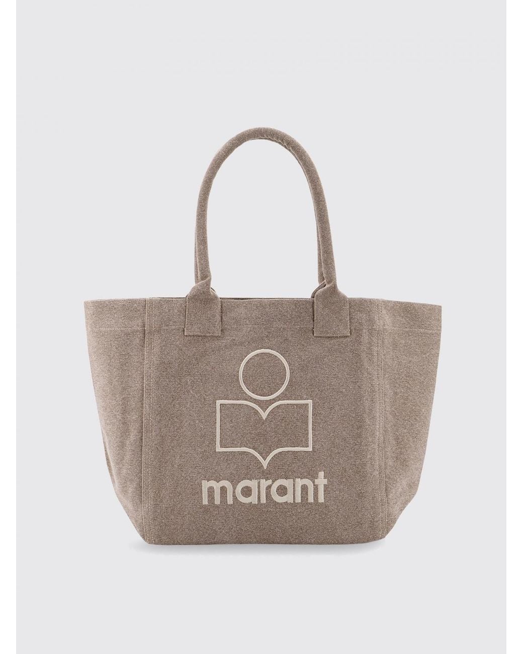 Isabel Marant Natural Yenki Cotton Canvas Bag