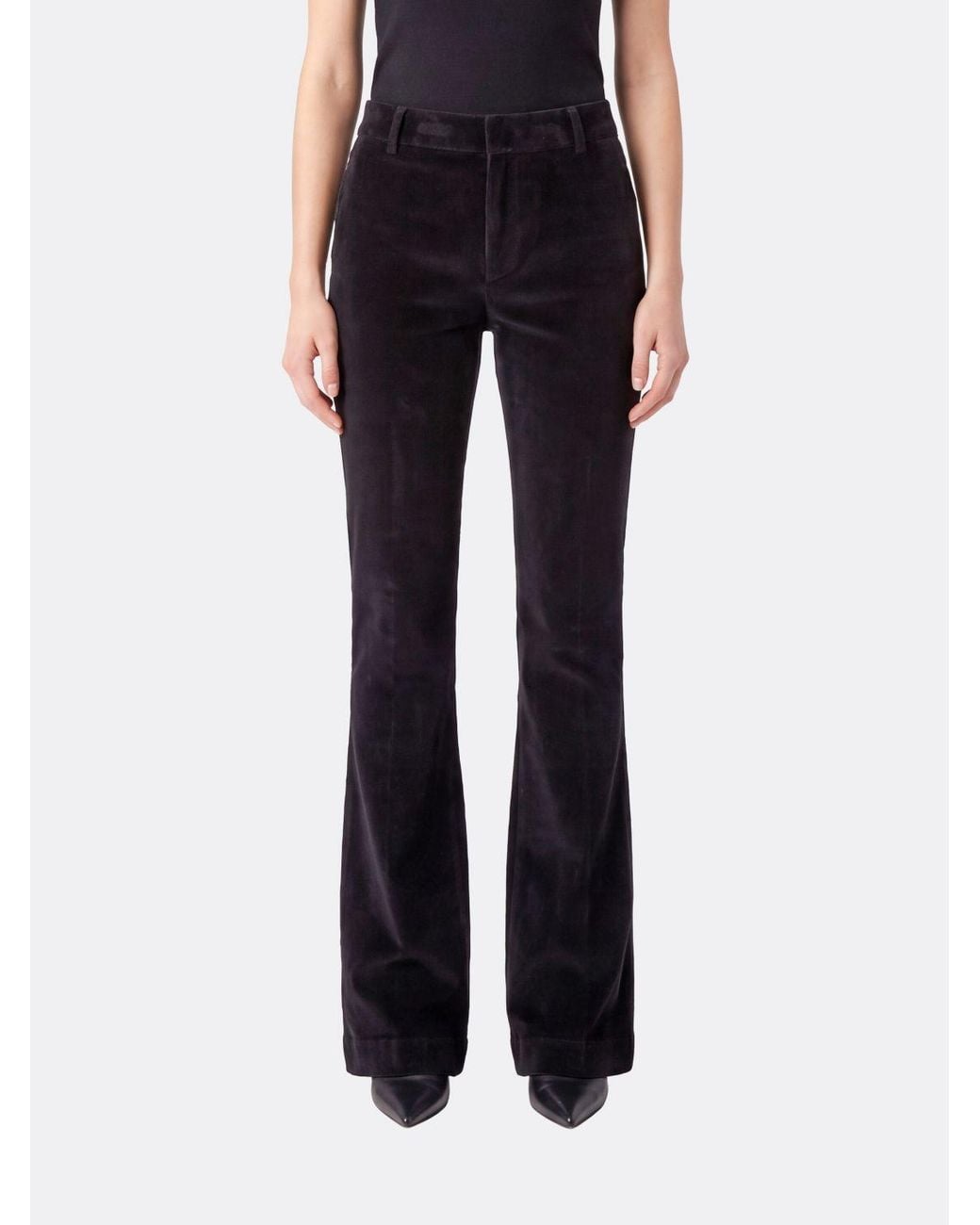 PT Torino Black Flared Chino Trousers
