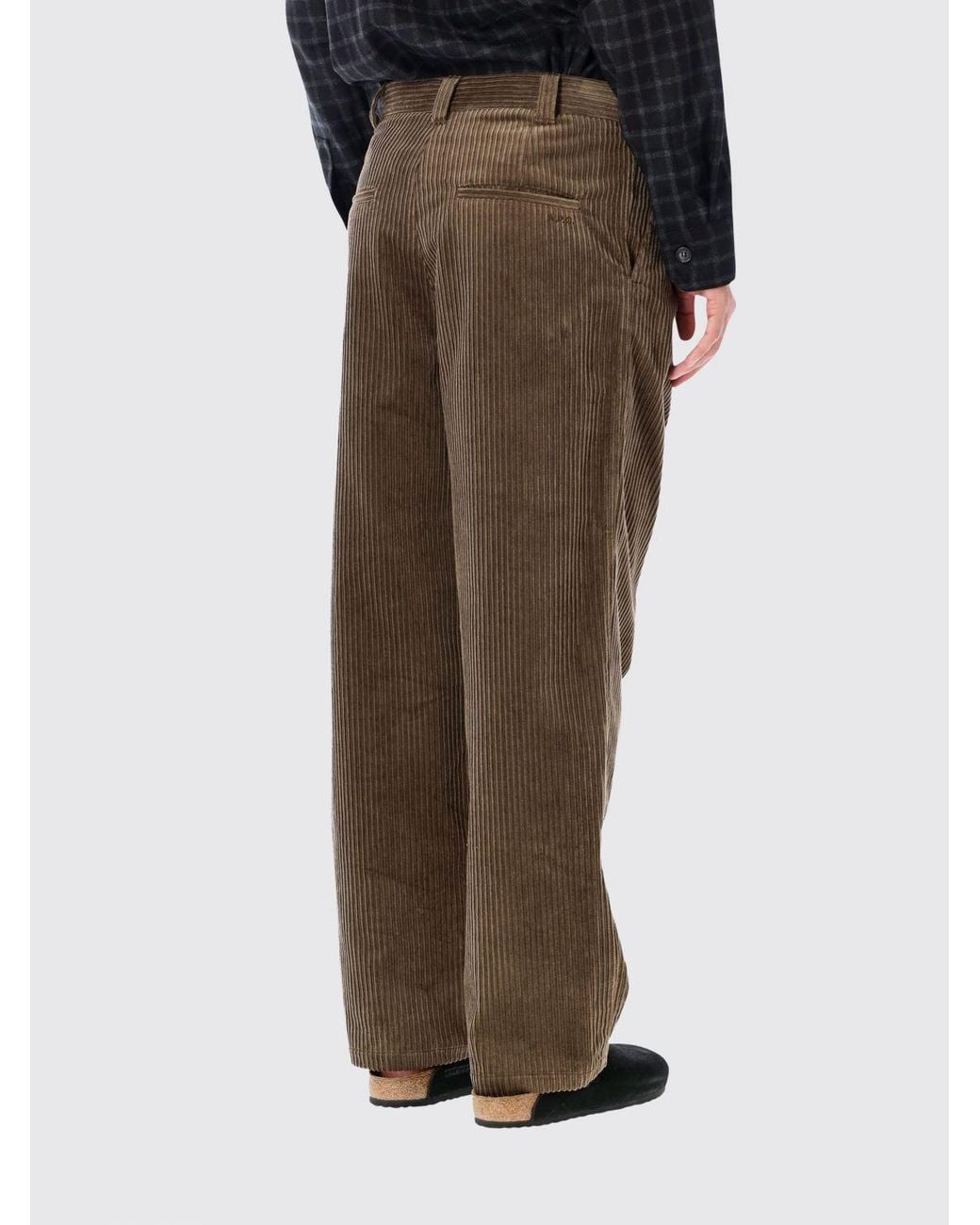 A.P.C. Green Wide-Leg Trousers for men