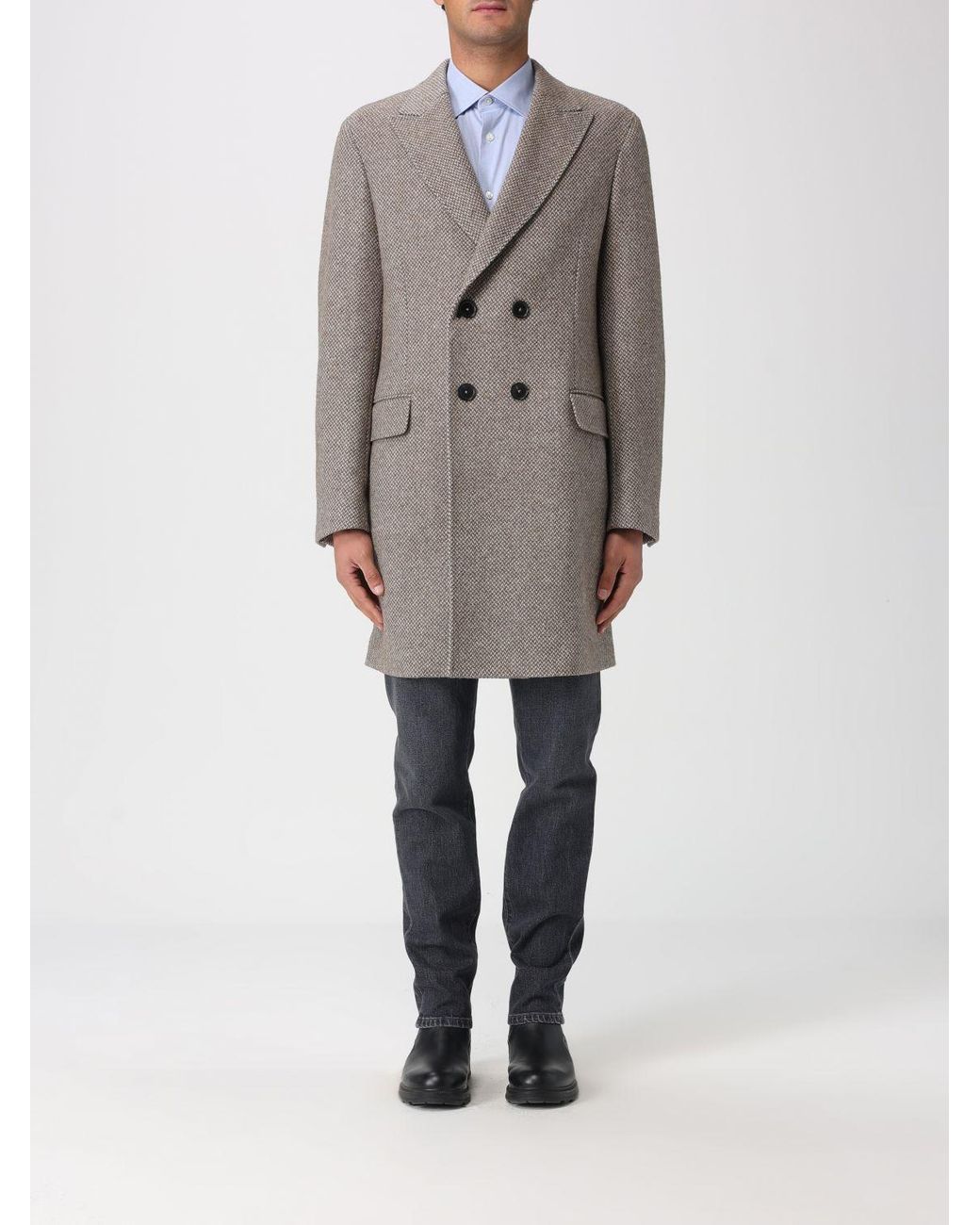 Zegna Gray Coat for men