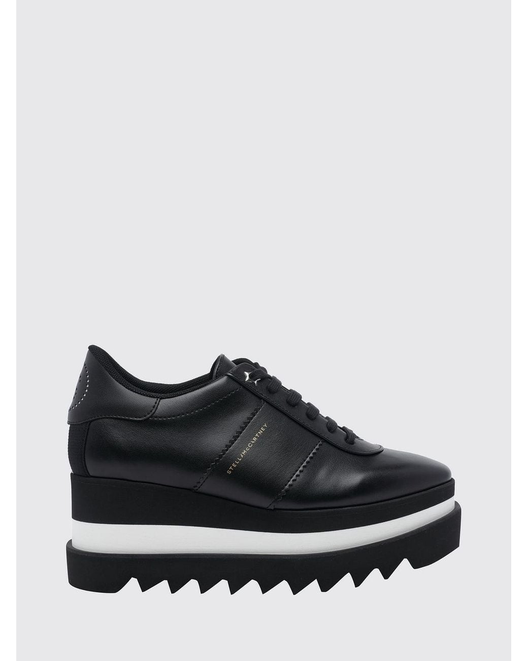 Stringate Platform Elyse Bicolore di Stella McCartney in Black
