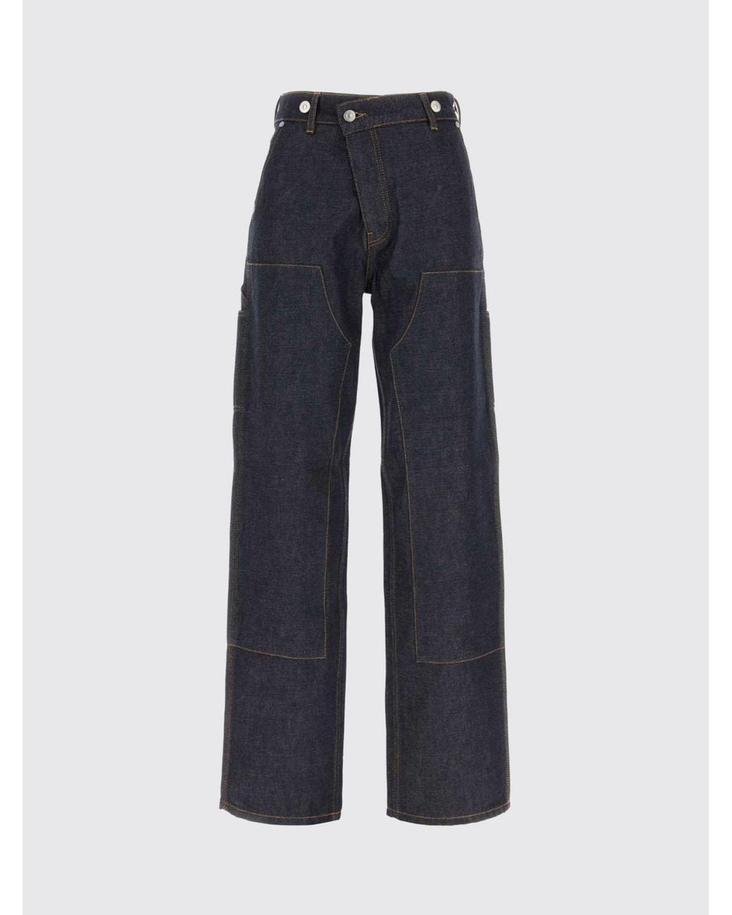 Victoria Beckham Blue High-Waisted Wide Leg Jeans