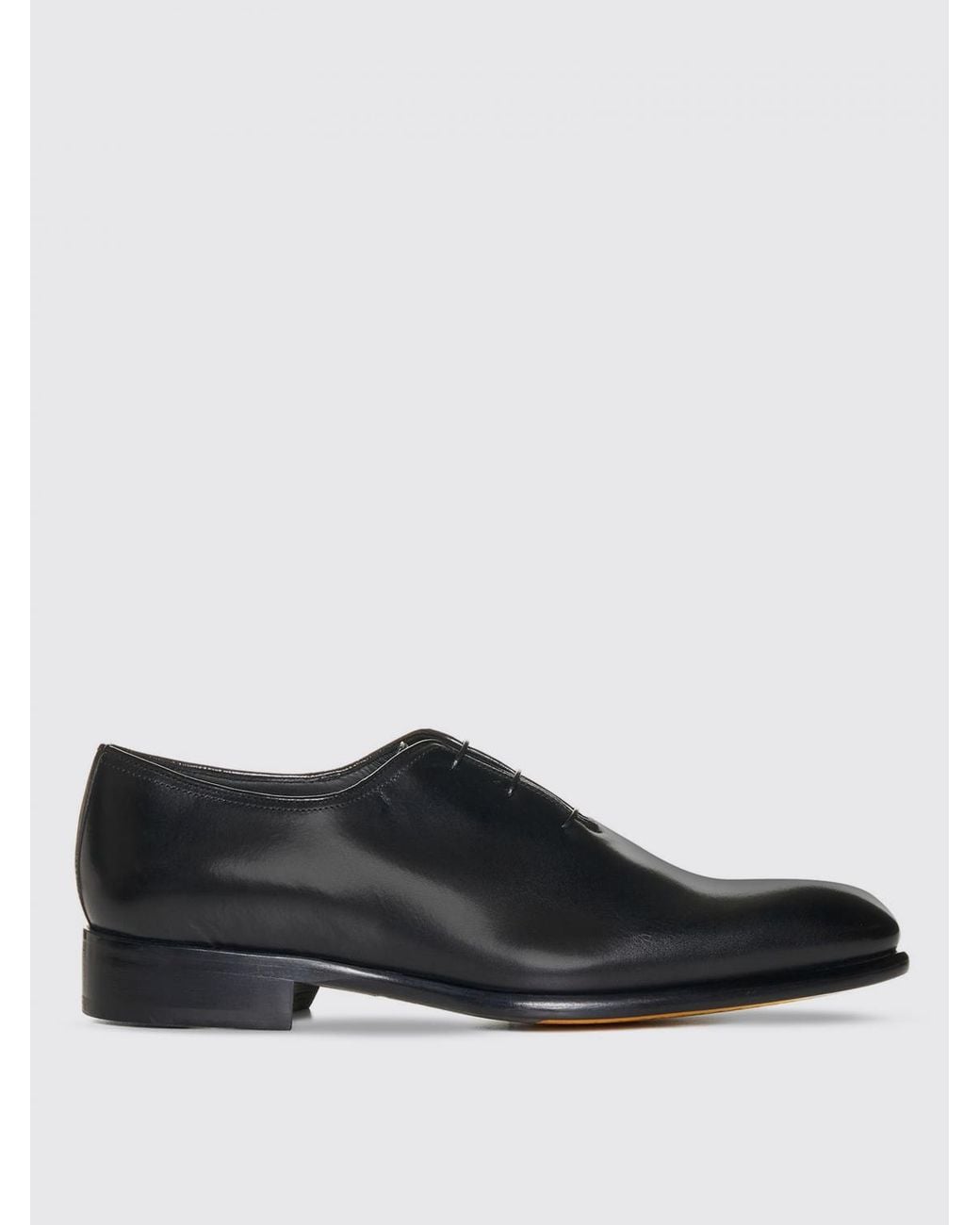 Doucal's Black Brogue Shoes for men