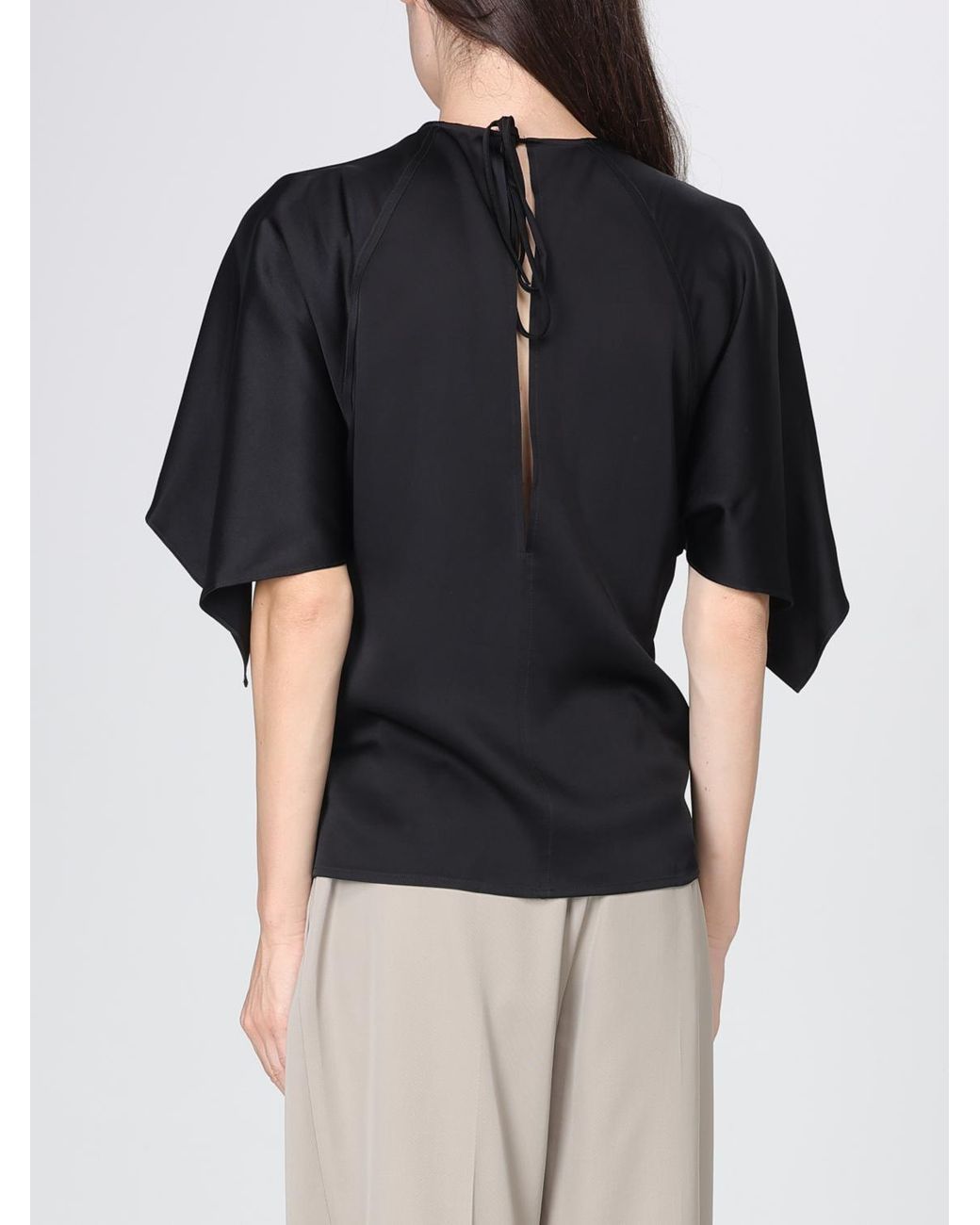 Stella McCartney Black Crewneck Blouse