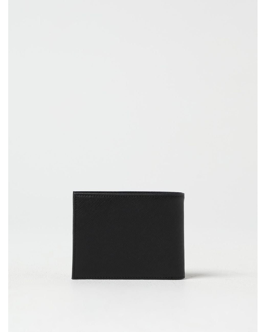 Emporio Armani White Saffiano Faux Leather Wallet for men