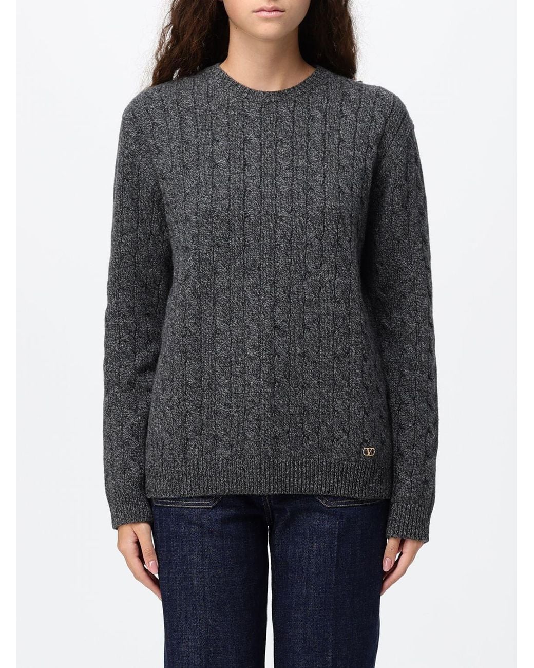 Valentino Garavani Gray Crewneck Jumper