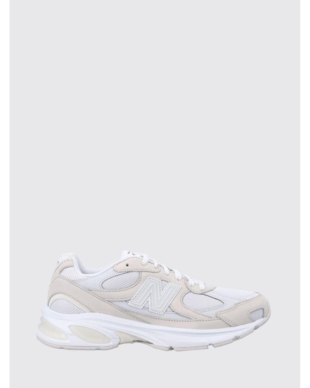 New Balance White Nubuck And Mesh Sneakers Comme Des Garçons X for men