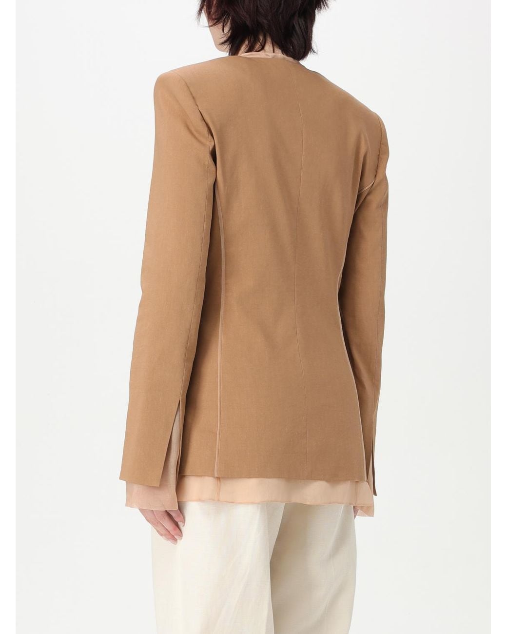 Pinko Natural Relaxed Fit Vneck Blazer