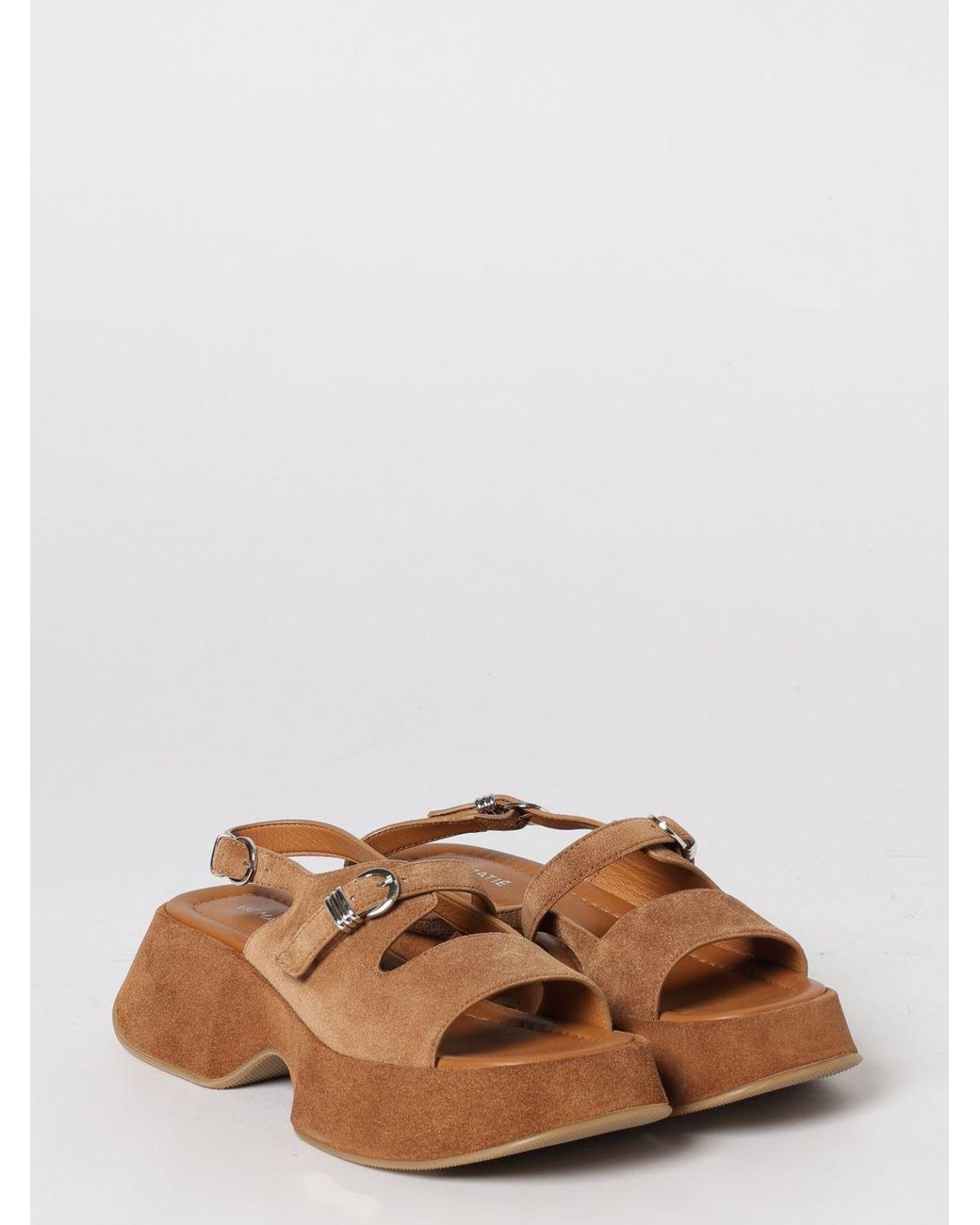 Vic Matié Brown Vic MatiÉ Suede Sandals