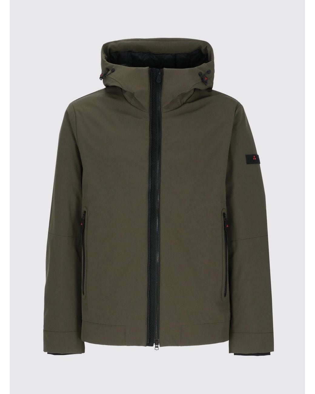 Peuterey Brown Loge Hooded Jacket With Primaloft Padding for men