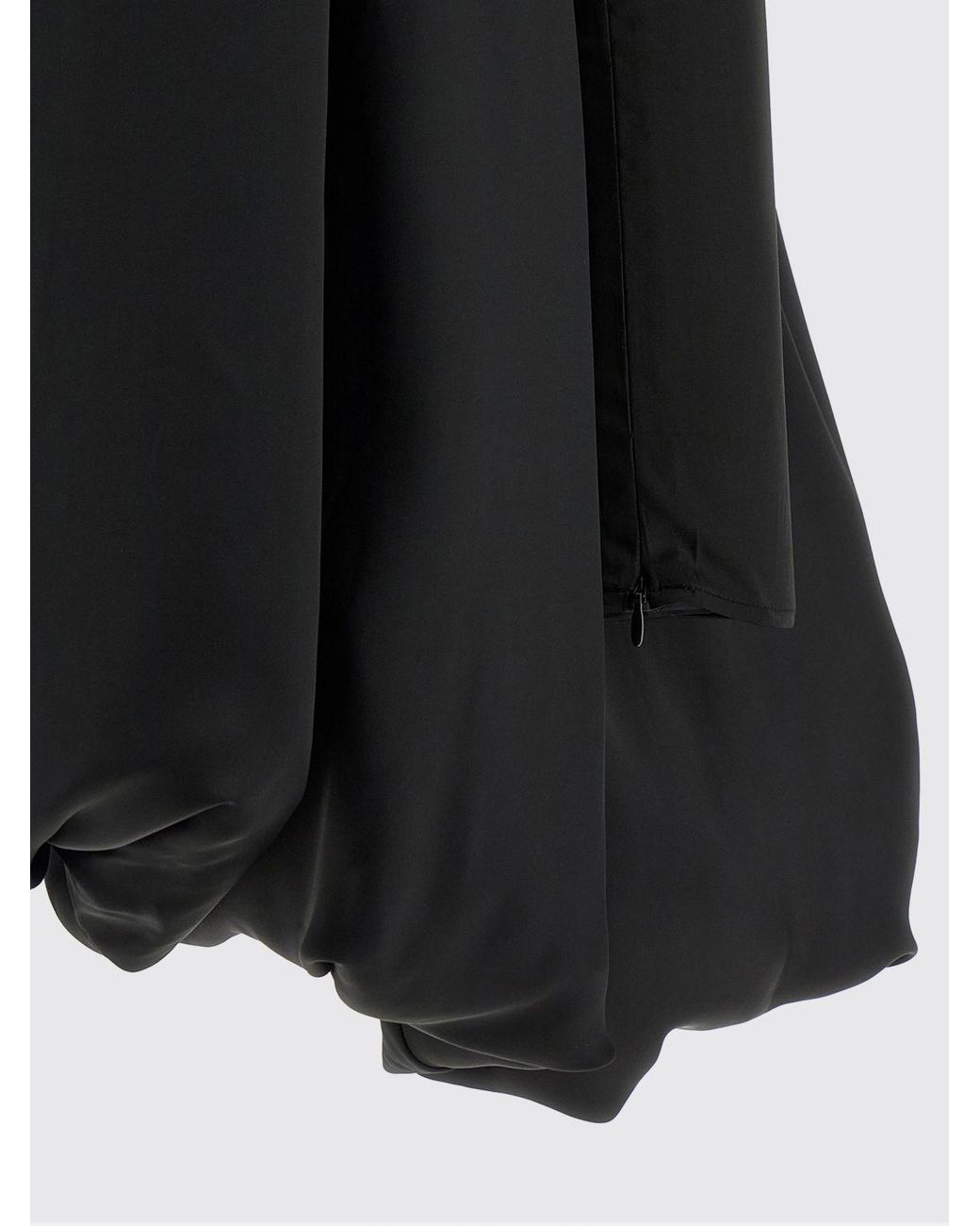 ROTATE BIRGER CHRISTENSEN Black Balloon Polyester Dress