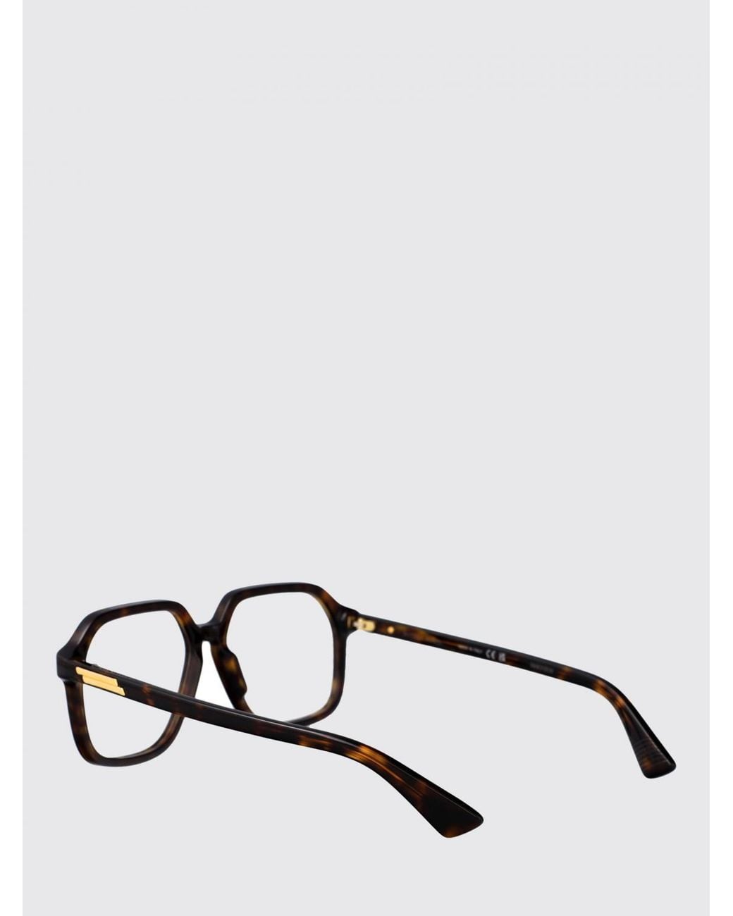Bottega Veneta Brown Acetate Optical Glasses for men