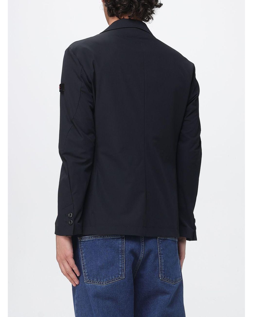 Peuterey Blue Orkney Single-Breasted Lightweight Jacket for men