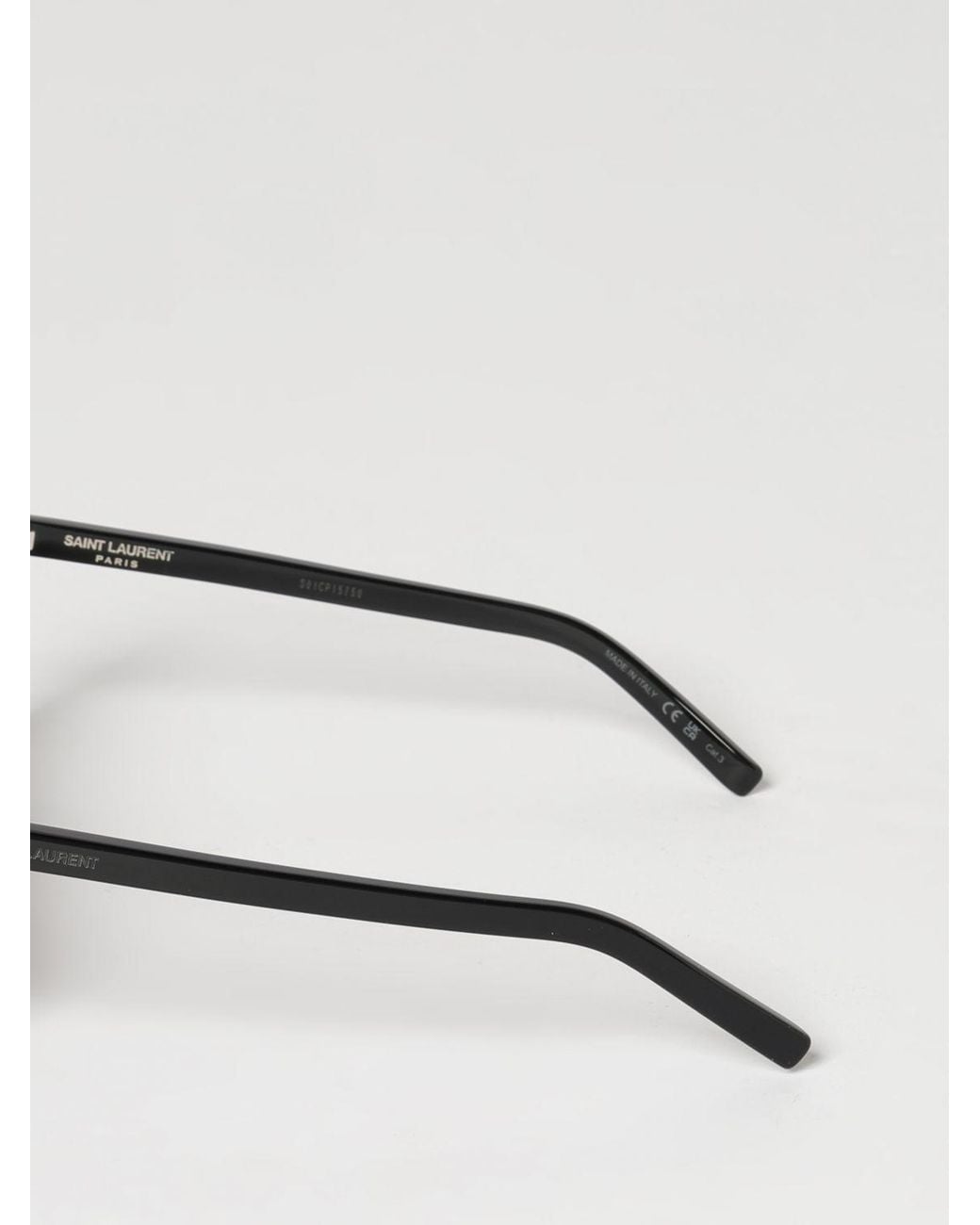Saint Laurent Gray Navigator Acetate Sunglasses for men