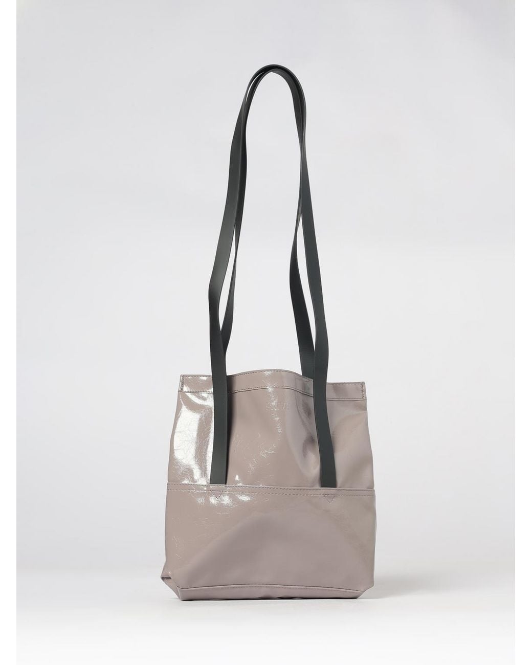 Rains Natural 2 Strap Waterproof Fabric Shoulder Bag With Double Handle