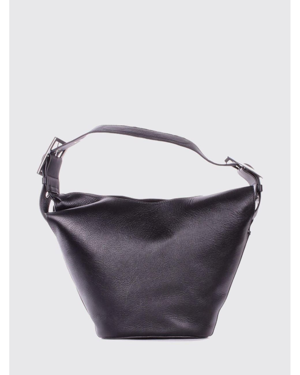 Dondup Blue Leather Bucket Bag