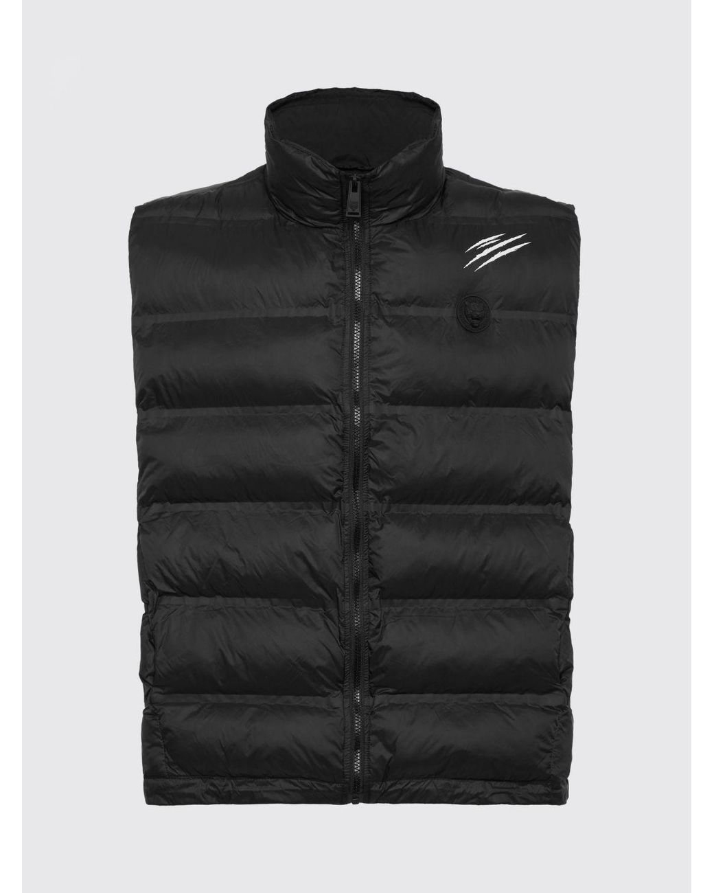 Philipp Plein Black Padded Nylon Vest for men