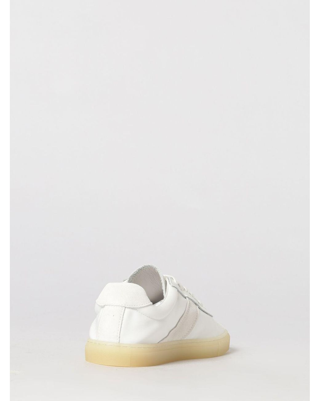 COPENHAGEN White Paia Leather And Fabric Sneakers